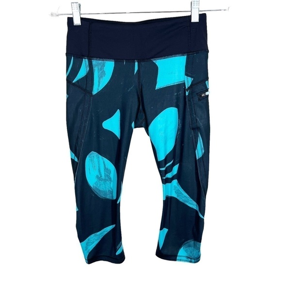 Lululemon Inspire Tight II Full-On Luxtreme Mesh Back Spin Stroke Peacock Blue - Picture 1 of 8